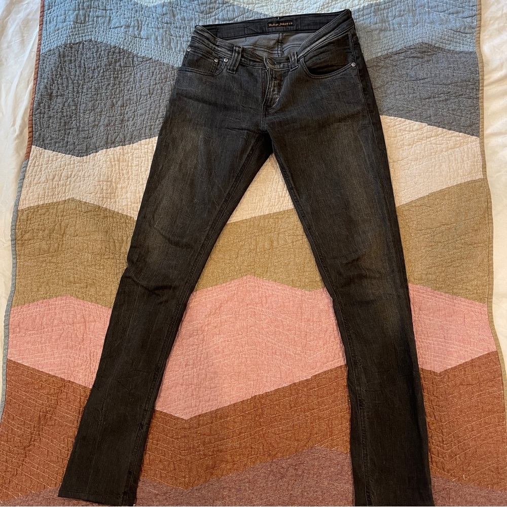Black nudie jeans tapered/skinny - 27